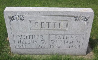FETTE, WILLIAM H. - Clayton County, Iowa | WILLIAM H. FETTE 