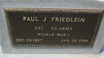 FRIEDLEIN, PAUL J. - Clayton County, Iowa | PAUL J. FRIEDLEIN 