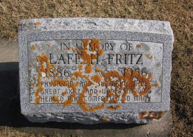 FRITZ, LAFE H., MD - Clayton County, Iowa | LAFE H., MD FRITZ 
