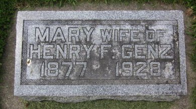 GENZ, MARY - Clayton County, Iowa | MARY GENZ 