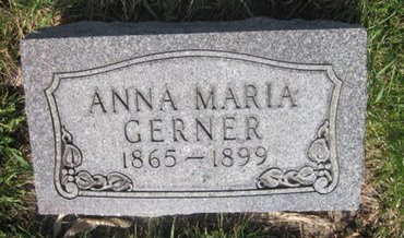 GERNER, ANNA MARIA - Clayton County, Iowa | ANNA MARIA GERNER 