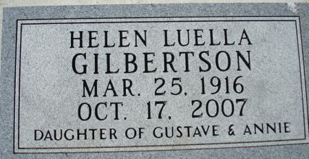 GILBERTSON, HELEN LUELLA - Clayton County, Iowa | HELEN LUELLA GILBERTSON 