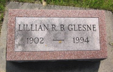 GLESNE, LILLIAN R. B. - Clayton County, Iowa | LILLIAN R. B. GLESNE 