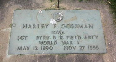 GOSSMAN, HARLEY F. - Clayton County, Iowa | HARLEY F. GOSSMAN 