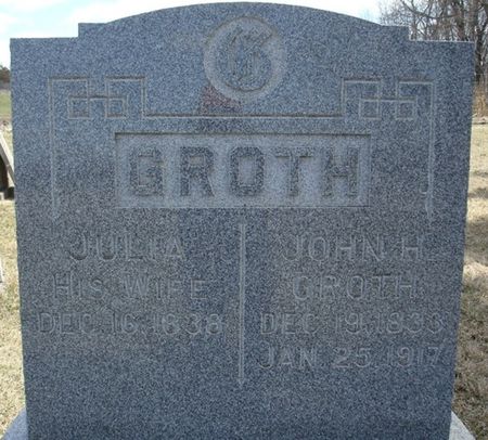 GROTH, JOHN H./JOHANNES - Clayton County, Iowa | JOHN H./JOHANNES GROTH 