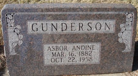GUNDERSON, ASBOR ANDINE - Clayton County, Iowa | ASBOR ANDINE GUNDERSON 