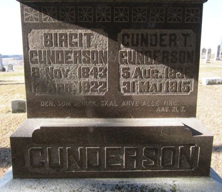 GUNDERSON, GUNDER T. - Clayton County, Iowa | GUNDER T. GUNDERSON 