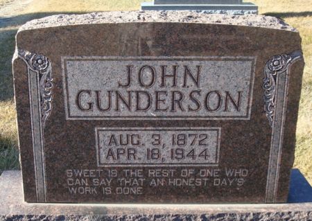 GUNDERSON, JOHN - Clayton County, Iowa | JOHN GUNDERSON 