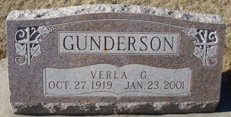 GUNDERSON, VERLA G. - Clayton County, Iowa | VERLA G. GUNDERSON 