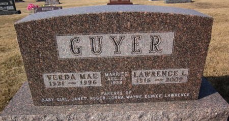 GUYER, VERDA MAE - Clayton County, Iowa | VERDA MAE GUYER 