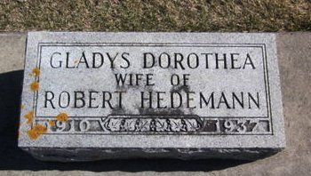 HEDEMANN, GLADYS DOROTHEA - Clayton County, Iowa | GLADYS DOROTHEA HEDEMANN 