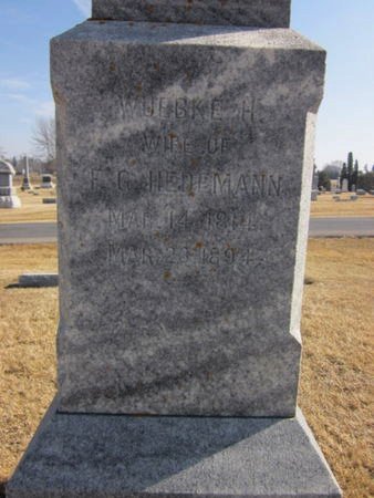HEDEMANN, WUEBKE H. - Clayton County, Iowa | WUEBKE H. HEDEMANN 