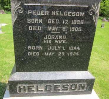 HELGESON, PEDER - Clayton County, Iowa | PEDER HELGESON 