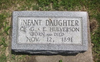 HULVERSON, INFANT DAUGHTER - Clayton County, Iowa | INFANT DAUGHTER HULVERSON 