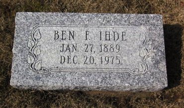 IHDE, BEN F. - Clayton County, Iowa | BEN F. IHDE 