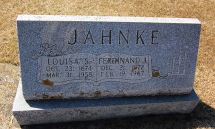 JAHNKE, LOUISA S. - Clayton County, Iowa | LOUISA S. JAHNKE 