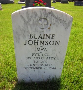 JOHNSON, BLAINE - Clayton County, Iowa | BLAINE JOHNSON 