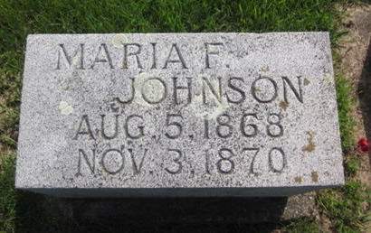 JOHNSON, MARIA F. - Clayton County, Iowa | MARIA F. JOHNSON 