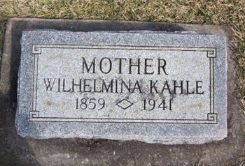 KAHLE, WILHELMINA - Clayton County, Iowa | WILHELMINA KAHLE 