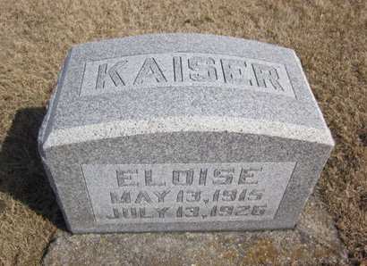 KAISER, ELOISE - Clayton County, Iowa | ELOISE KAISER 