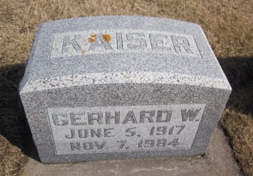 KAISER, GERHARD W. - Clayton County, Iowa | GERHARD W. KAISER 