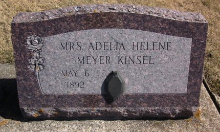 MEYER KINSEL, ADELIA HELENE - Clayton County, Iowa | ADELIA HELENE MEYER KINSEL 