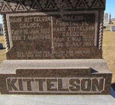KITTELSON, HANS GALOCK - Clayton County, Iowa | HANS GALOCK KITTELSON 