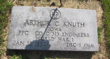 KNUTH, ARTHUR C. - Clayton County, Iowa | ARTHUR C. KNUTH 