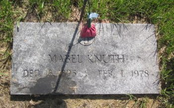 KNUTH, MABEL - Clayton County, Iowa | MABEL KNUTH 