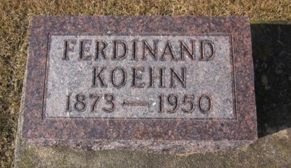 KOEHN, FERDINAND - Clayton County, Iowa | FERDINAND KOEHN 