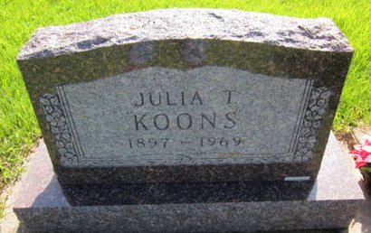 KOONS, JULIA T. - Clayton County, Iowa | JULIA T. KOONS 