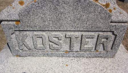 KOSTER, MONUMENT - Clayton County, Iowa | MONUMENT KOSTER 