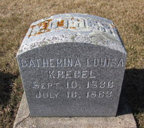 KREGEL, CATHERINA LOUISA - Clayton County, Iowa | CATHERINA LOUISA KREGEL 