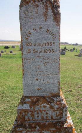 KUHL, REV. H.B. - Clayton County, Iowa | REV. H.B. KUHL 