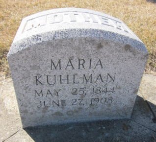 KUHLMAN, MARIA - Clayton County, Iowa | MARIA KUHLMAN 