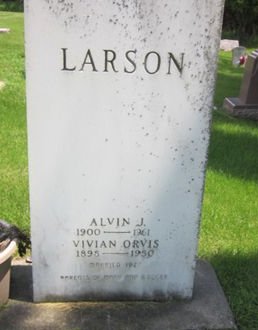 LARSON, VIVIAN ORVIS - Clayton County, Iowa | VIVIAN ORVIS LARSON 