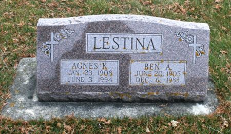 LOTZA LESTINA, AGNES K. - Clayton County, Iowa | AGNES K. LOTZA LESTINA 