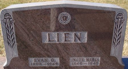 LIEN, INGER MARIA - Clayton County, Iowa | INGER MARIA LIEN 