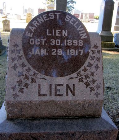 LIEN, EARNEST SELVIN - Clayton County, Iowa | EARNEST SELVIN LIEN 
