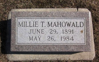MAHOWALD, MILLIE T. - Clayton County, Iowa | MILLIE T. MAHOWALD 