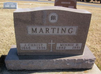 MARTING, MINNIE D. - Clayton County, Iowa | MINNIE D. MARTING 