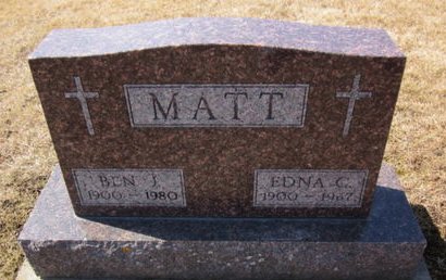 MATT, EDNA C. - Clayton County, Iowa | EDNA C. MATT 