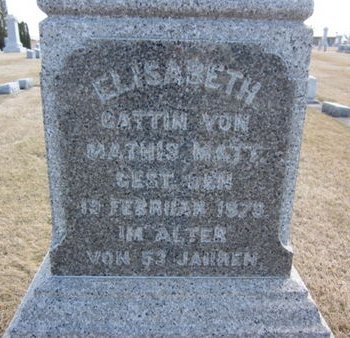 MATT, ELISABETH - Clayton County, Iowa | ELISABETH MATT 