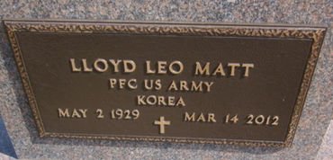 MATT, LLOYD LEO - Clayton County, Iowa | LLOYD LEO MATT 