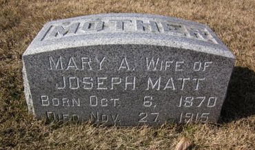 MATT, MARY A. - Clayton County, Iowa | MARY A. MATT 