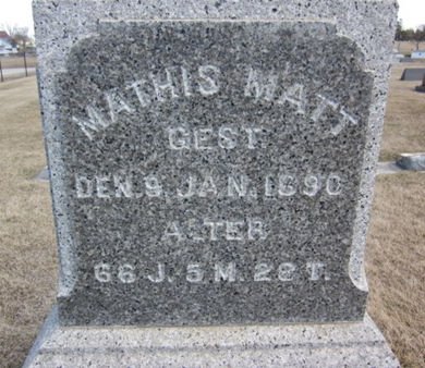 MATT, MATHIIS - Clayton County, Iowa | MATHIIS MATT 