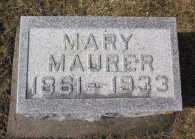 MAURER, MARY - Clayton County, Iowa | MARY MAURER 