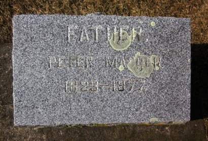 MAURER, PETER - Clayton County, Iowa | PETER MAURER 