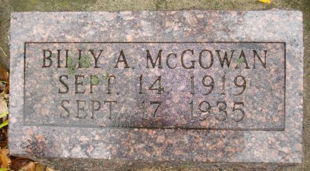MCGOWAN, BILLY  A. - Clayton County, Iowa | BILLY  A. MCGOWAN 