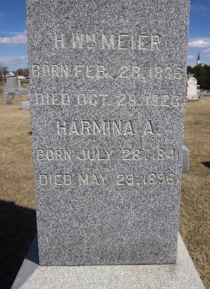 MEIER, HARMINA A. - Clayton County, Iowa | HARMINA A. MEIER 